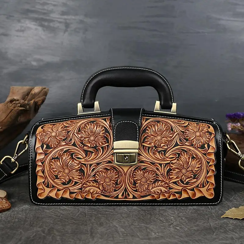 ROCKSUN Luxury Handbags Women Bags Designer 2021 New Genuine Leather Advanced Hand-carved Bag Vintage Floral Shoulder Bags
ROCKSUN Luxury Handbags Women Bags Designer 2021 New Genuine Leather Advanced Hand-carved Bag Vintage Floral Shoulder Bags