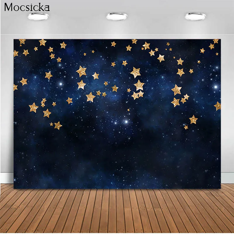 Mocsicka Starry Sky Background Dark Night Stars Glitter Photo Background Decoration Baby Portrait Photo Studio
Mocsicka Starry Sky Background Dark Night Stars Glitter Photo Background Decoration Baby Portrait Photo Studio