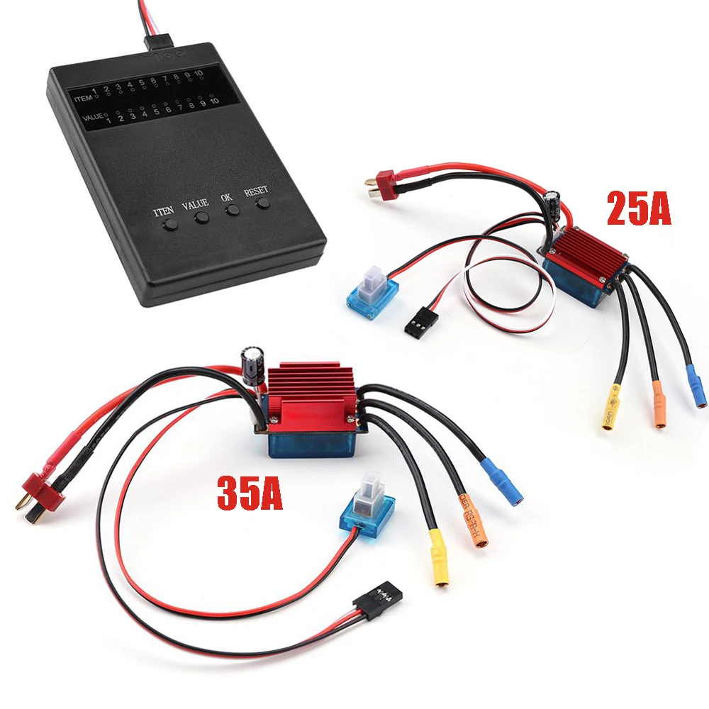 Новый бесщеточный контроллер скорости Rc 25A / 35A ESC 2S водонепроницаемый пыленепроницаемый электронный контроллер скорости с программой-карто...
Новый бесщеточный контроллер скорости Rc 25A / 35A ESC 2S водонепроницаемый пыленепроницаемый электронный контроллер скорости с программой-карто...