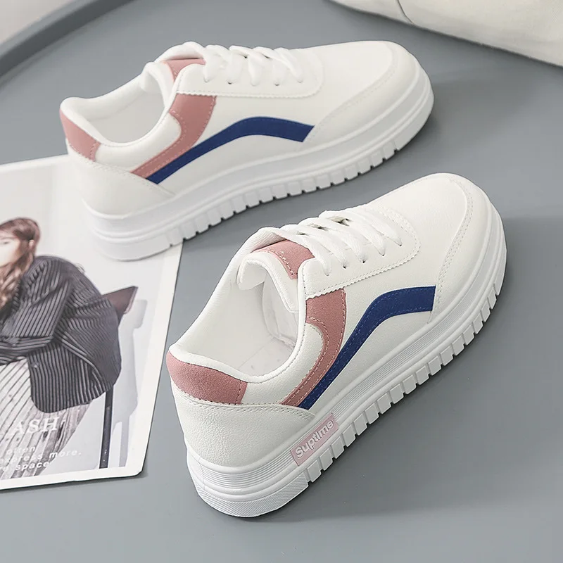 PU Material Waterproof Women's Vulcanized Shoes with Korean Color Matching Casual Sports Shoes for Students
PU Material Waterproof Women's Vulcanized Shoes with Korean Color Matching Casual Sports Shoes for Students