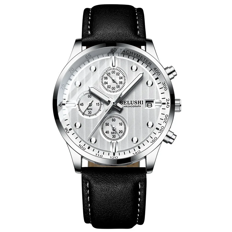 Men's watch Quartz watches Three eyes and six needles water-proof watch Luminous
Men's watch Quartz watches Three eyes and six needles water-proof watch Luminous
