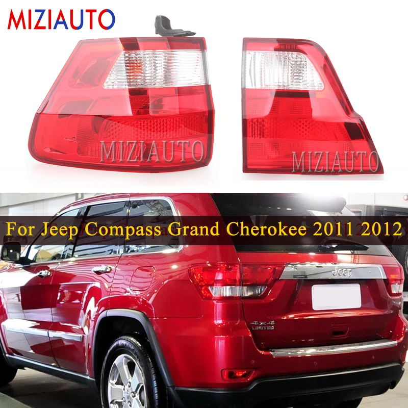 MIZIAUTO внутренний/внешний хвост светильник для Jeep Compass Grand Cherokee 2011 2012 задний стоп