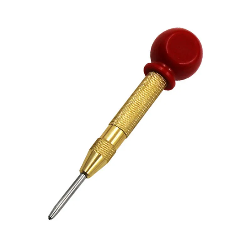 1 красная ручка 5 дюймов автоматический Центральный штифт перфоратор пружинный