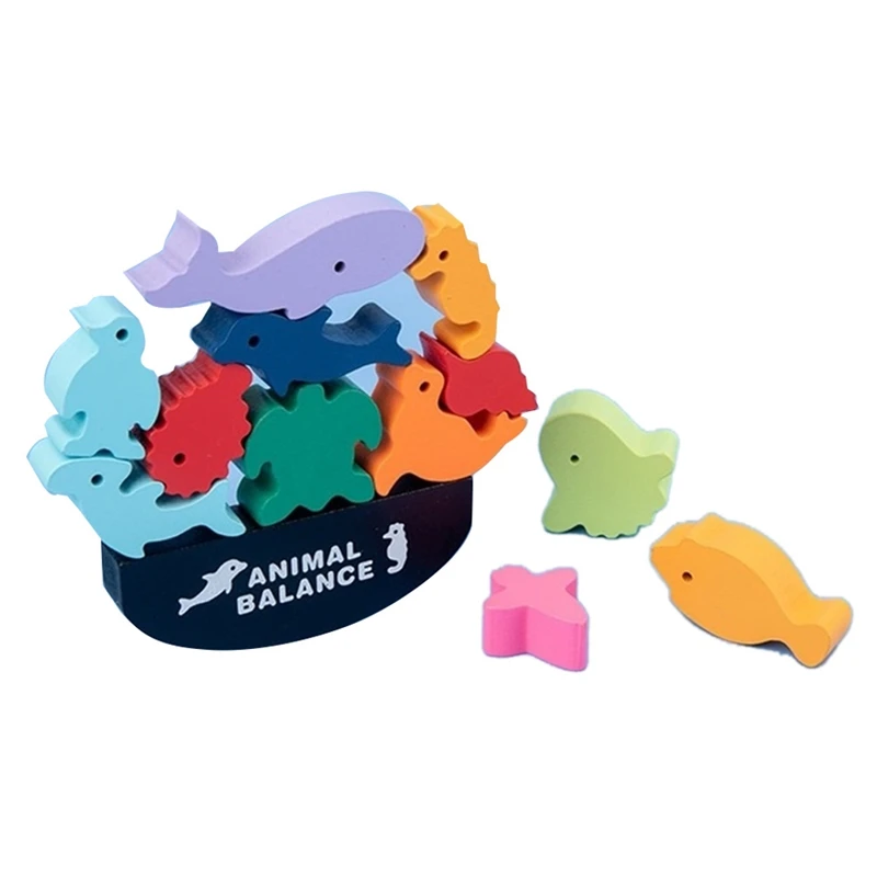 Children Wooden Animal Balance Board Games Toy High Building Block
Children Wooden Animal Balance Board Games Toy High Building Block