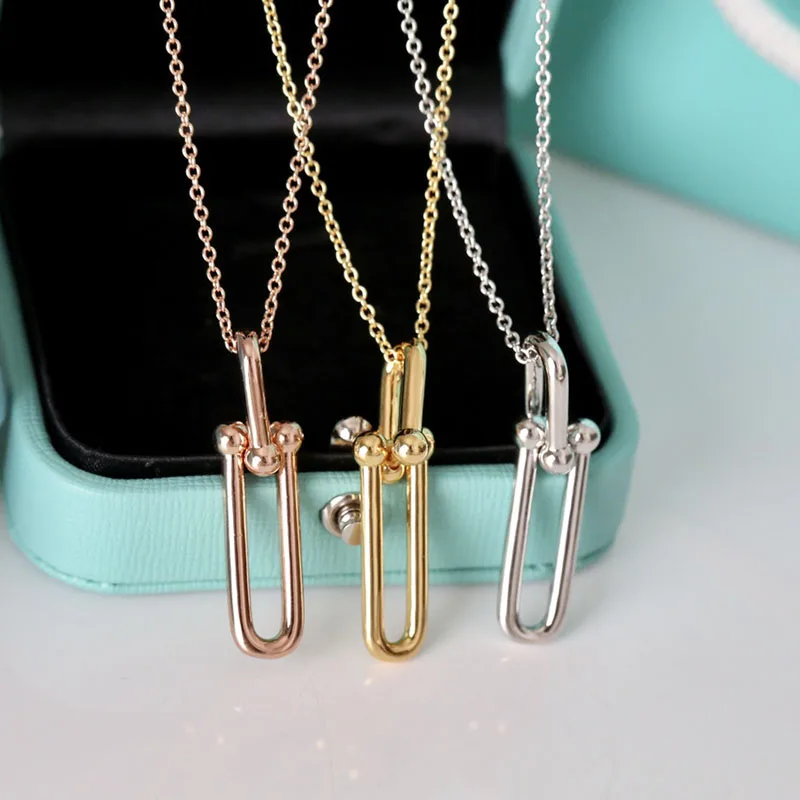 2022 Original 1:1 Sterling Silver Tif Necklace High Quality Horseshoe Clasp Necklace Ladies Birthday Party Luxury Jewelry Gift
2022 Original 1:1 Sterling Silver Tif Necklace High Quality Horseshoe Clasp Necklace Ladies Birthday Party Luxury Jewelry Gift