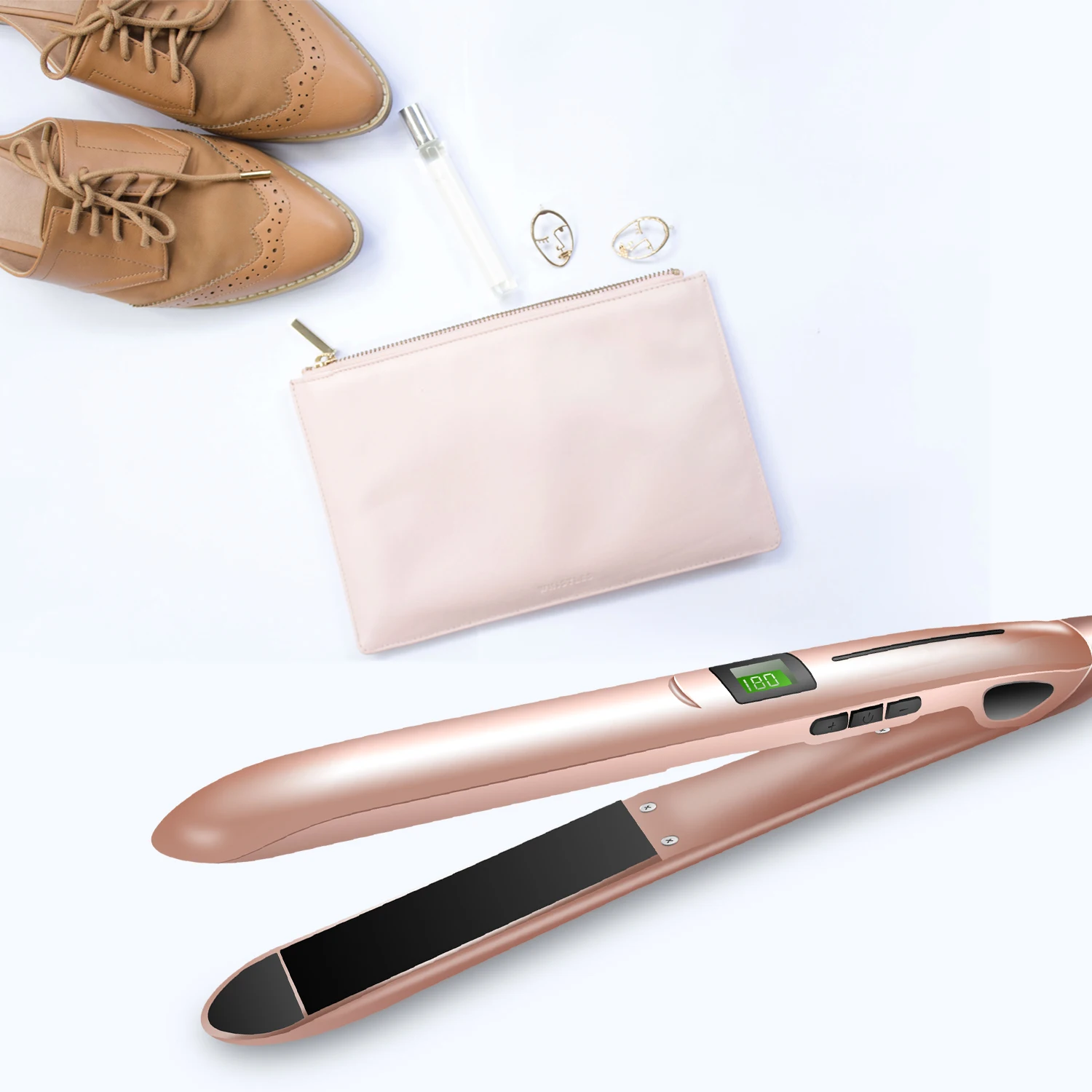 Hair Iron Straightener 2 In 1 Mini Hair Straightening & Curls Ceramic Coating Flat Iron Corrugation LED Display Styling Tools
Hair Iron Straightener 2 In 1 Mini Hair Straightening & Curls Ceramic Coating Flat Iron Corrugation LED Display Styling Tools