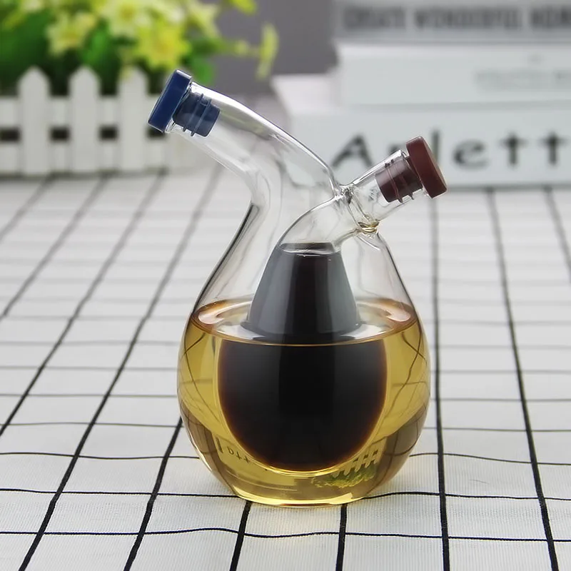 2021Double Layer Sauce Oil Bottle 2 In 1 Vinegar Glass Bottle Condiment Seasoning Sealed Kitchen Storage Bottles Jars
2021Double Layer Sauce Oil Bottle 2 In 1 Vinegar Glass Bottle Condiment Seasoning Sealed Kitchen Storage Bottles Jars