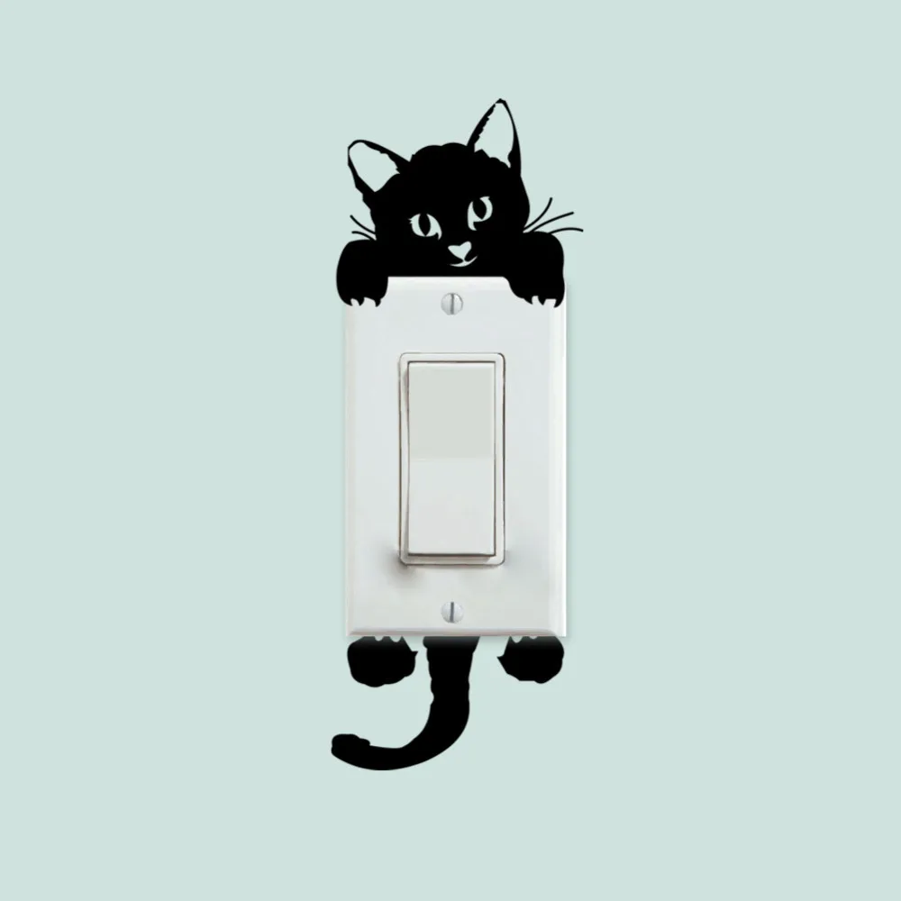Free Shipping DIY Funny Lovely Black Cat Switch Sticker Wallpaper Wall Decal Home Decor Kids Room Light Parlor Decor Mural Y-246
Free Shipping DIY Funny Lovely Black Cat Switch Sticker Wallpaper Wall Decal Home Decor Kids Room Light Parlor Decor Mural Y-246