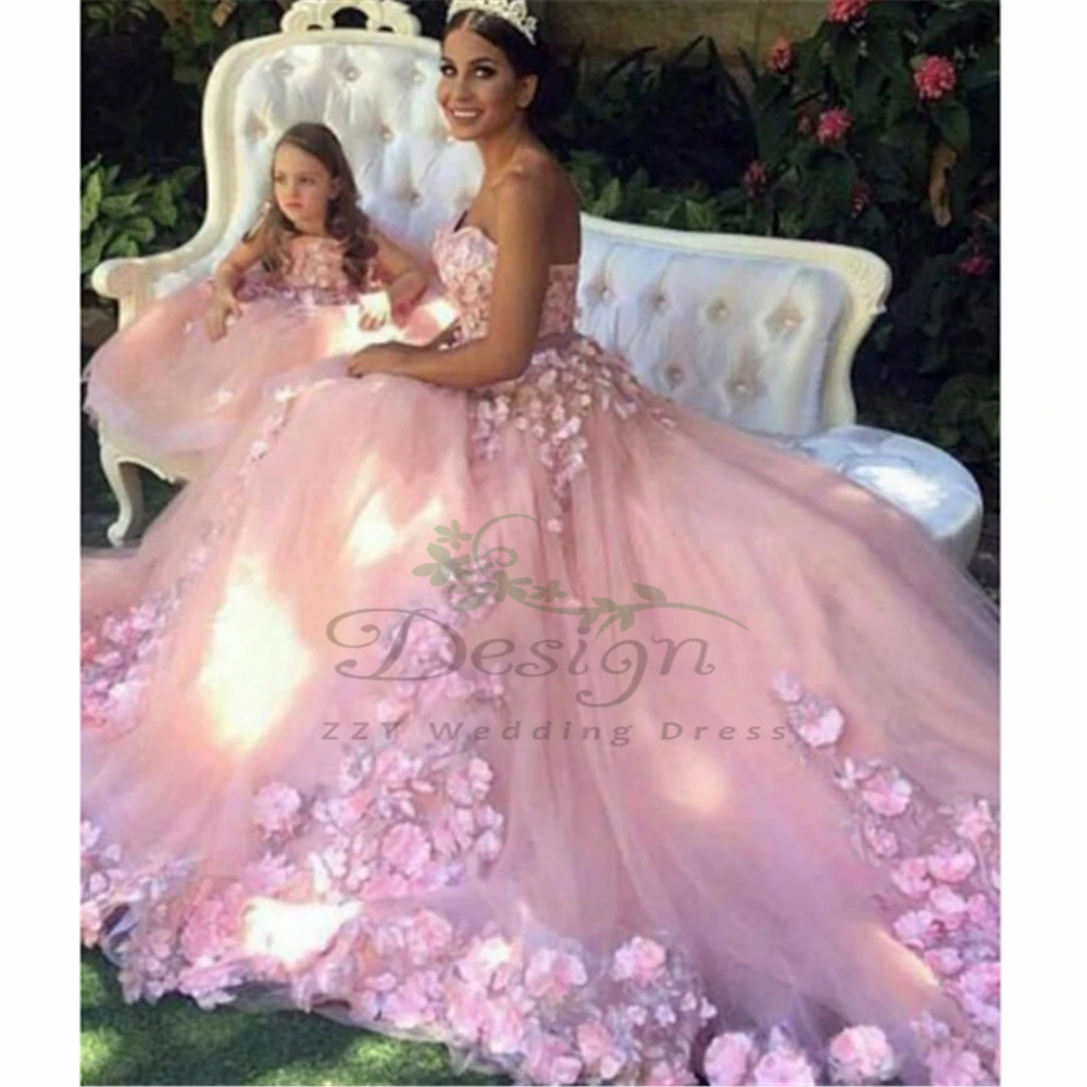luxury Pink Tulle 3D Flowers Appliques Wedding Dresses A-line Backless Full-Length Sweetheart Neckline Vestido De Novia Corto
luxury Pink Tulle 3D Flowers Appliques Wedding Dresses A-line Backless Full-Length Sweetheart Neckline Vestido De Novia Corto