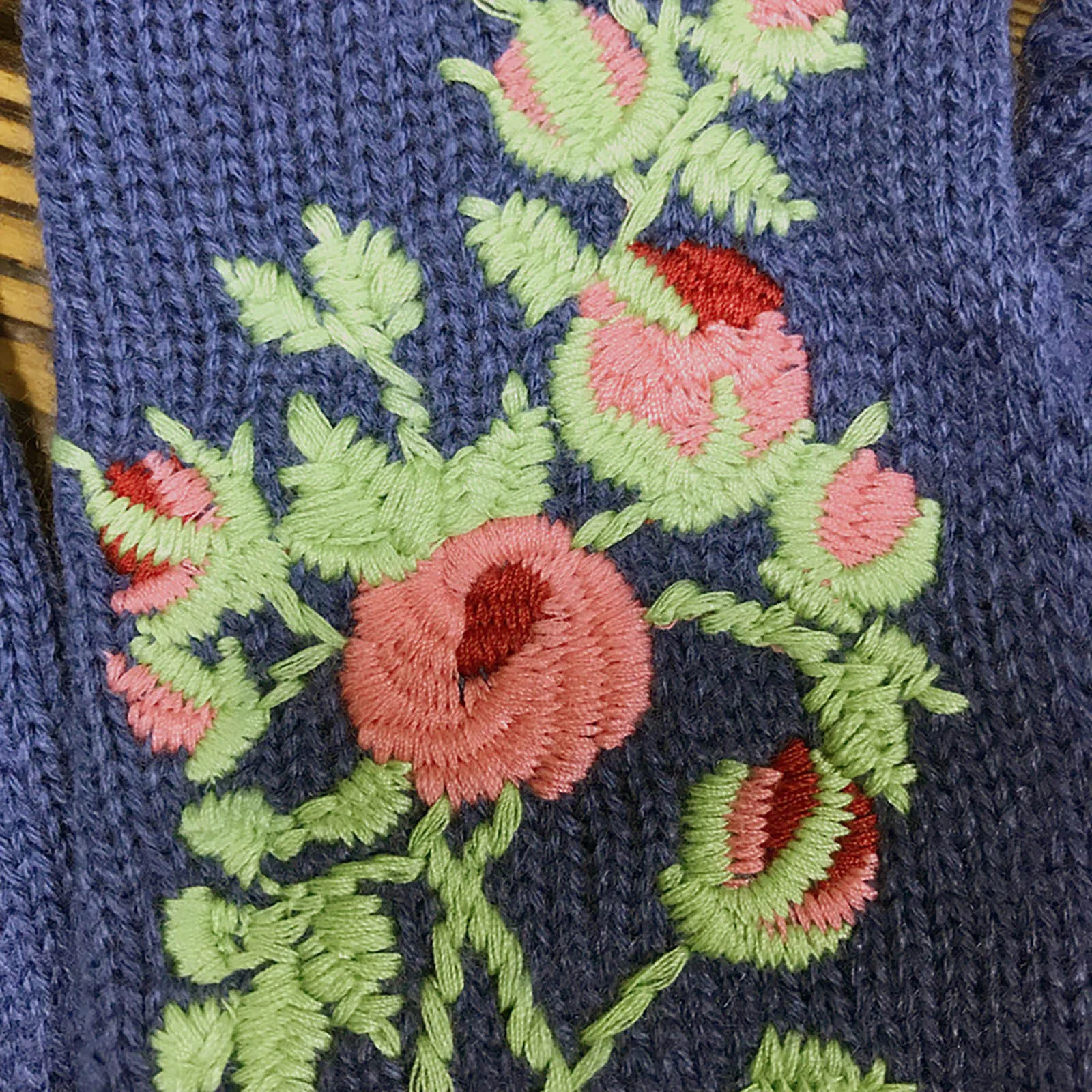 High Quality Mittens Handmade Women's Autumn Flower Warm Woolen Knitted Winter Gloves Half Finger Embroidery Gloves New #W3
High Quality Mittens Handmade Women's Autumn Flower Warm Woolen Knitted Winter Gloves Half Finger Embroidery Gloves New #W3