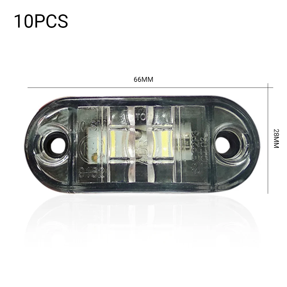 10pcs LED Side Marker Lights 12V 24V Car External Warning Tail Light Signal Brake Lamp for Truck Trailer Lorry Bus
10pcs LED Side Marker Lights 12V 24V Car External Warning Tail Light Signal Brake Lamp for Truck Trailer Lorry Bus