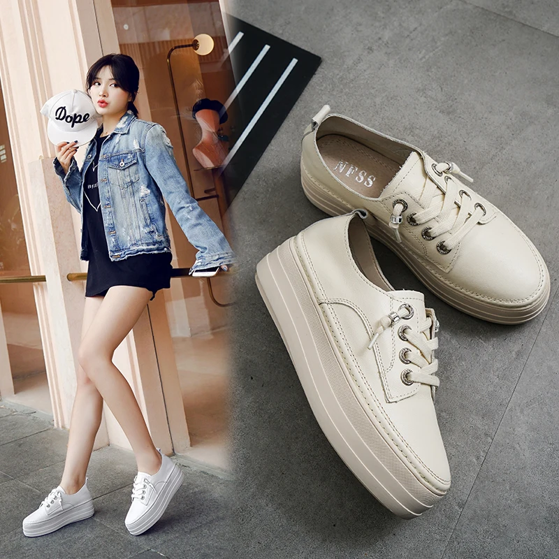 Leather thick-soled shoes with little white shoes for women lacing breathable sneakers summer 2020 new versatile web celebrity f
Leather thick-soled shoes with little white shoes for women lacing breathable sneakers summer 2020 new versatile web celebrity f