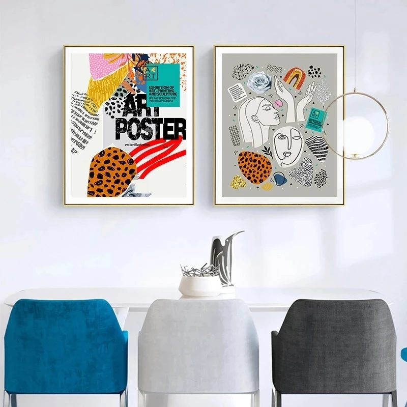 Vintage Fashion Wall Art Canvas Painting Multicolored Abstract Geometric Line Poster Print Living Room Home Decor No Framework
Vintage Fashion Wall Art Canvas Painting Multicolored Abstract Geometric Line Poster Print Living Room Home Decor No Framework
