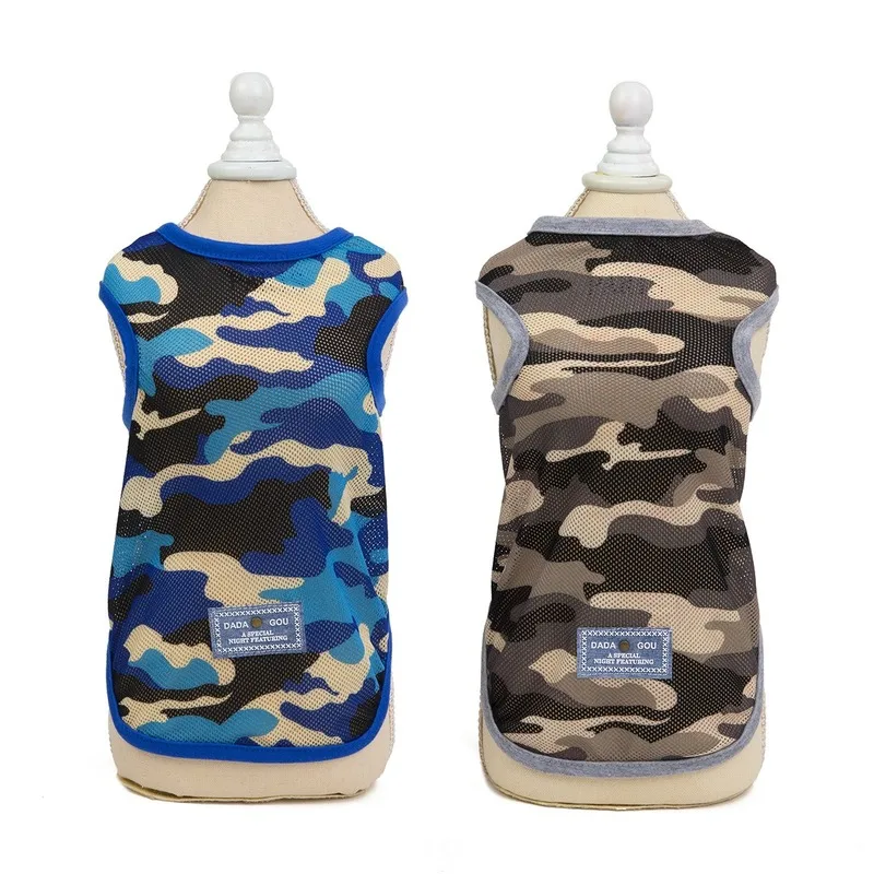 Pet Supplies Dog Clothes Dog Vest Summer Sunscreen Breathable Mesh Camouflage Vest Polyester Summer Thin Section Size S-XXL
Pet Supplies Dog Clothes Dog Vest Summer Sunscreen Breathable Mesh Camouflage Vest Polyester Summer Thin Section Size S-XXL