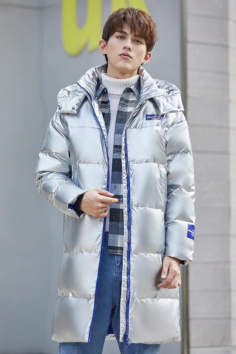 Зимняя Новинка 2021, плюшевая теплая Модная Повседневная Глянцевая пуховая куртка с длинным рукавом, серебристо-черная брендовая мужская теп...
Зимняя Новинка 2021, плюшевая теплая Модная Повседневная Глянцевая пуховая куртка с длинным рукавом, серебристо-черная брендовая мужская теп...