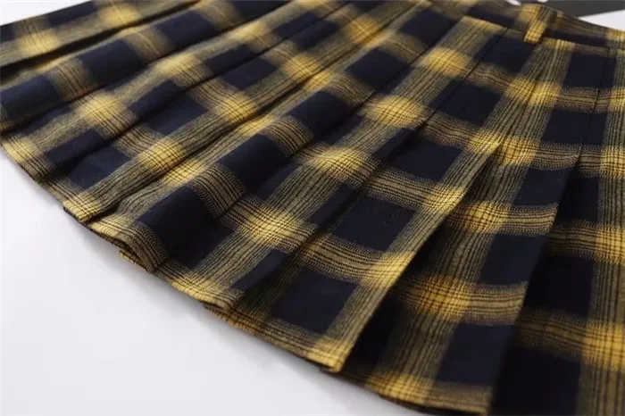 New Summer Harajuku Women Skirts Cute Yellow Black Red Pleated Skirt Fashion Punk Style High Waist Female Mini Short Skirt Mujer
New Summer Harajuku Women Skirts Cute Yellow Black Red Pleated Skirt Fashion Punk Style High Waist Female Mini Short Skirt Mujer