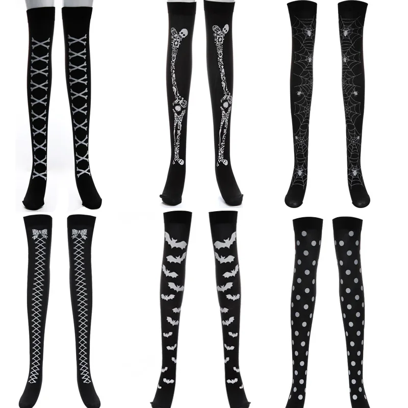 New 1Pair Halloween Skeleton Long Knee High Socks Costume Masquerade Carnival Cosplay Soft for Women Gifts Sexy Stockings
New 1Pair Halloween Skeleton Long Knee High Socks Costume Masquerade Carnival Cosplay Soft for Women Gifts Sexy Stockings