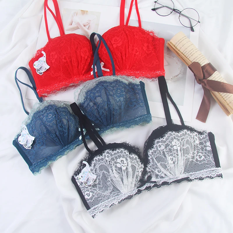 XUANTAOWU Lace Floral Sexy Lingerie Adjustable Wireless Women Bra Comfortable Push Up Underwear 3/4 Cup Female Bralette
XUANTAOWU Lace Floral Sexy Lingerie Adjustable Wireless Women Bra Comfortable Push Up Underwear 3/4 Cup Female Bralette