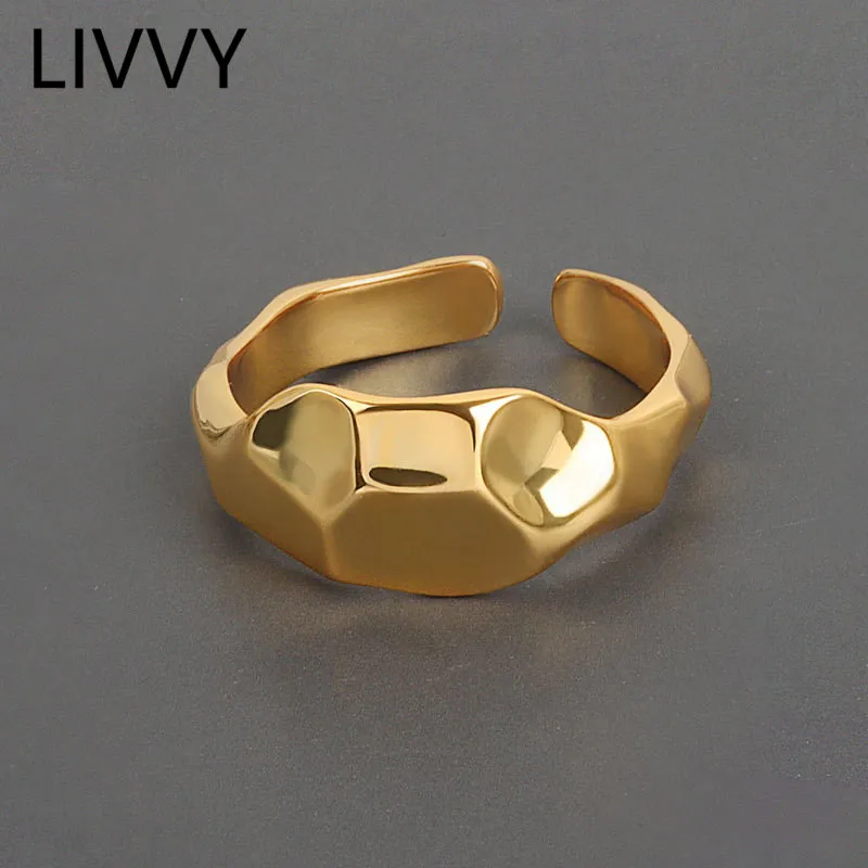 LIVVY Minimalist Silver Color Irregular Concave-Convex Rings Simple Fashion Creative Party Women Jewelry Gift
LIVVY Minimalist Silver Color Irregular Concave-Convex Rings Simple Fashion Creative Party Women Jewelry Gift