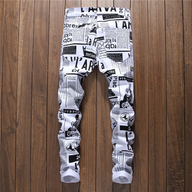 Summer New Casual Printed Letter Stretch Jeans Men Hip Hop Streetwear Fashions Slim Fit White Denim Trousers Male Jogger Jeans
Summer New Casual Printed Letter Stretch Jeans Men Hip Hop Streetwear Fashions Slim Fit White Denim Trousers Male Jogger Jeans