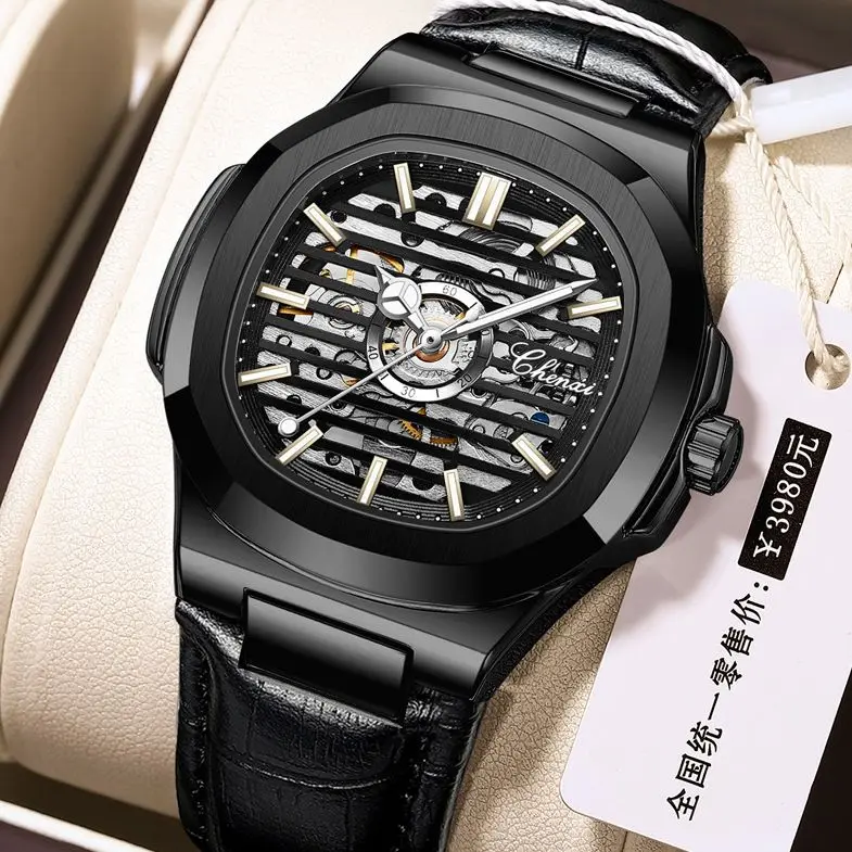 CHENXI Classic Leather Men's Watch Automatic Skeleton Mechanical Clock Luxury Luminous Business Men Wristwatches Reloj Hombre
CHENXI Classic Leather Men's Watch Automatic Skeleton Mechanical Clock Luxury Luminous Business Men Wristwatches Reloj Hombre