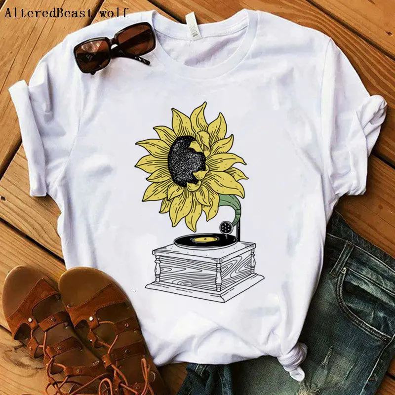 Shoot the Sunflowers T Shirt Women Fashion Print Aesthetic Short Sleeve T-shirt 2020 Female Casual Harajuku Tee Tops Clothes
Shoot the Sunflowers T Shirt Women Fashion Print Aesthetic Short Sleeve T-shirt 2020 Female Casual Harajuku Tee Tops Clothes