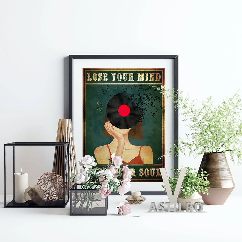 Smoking Girl Illustration Vinyl Record Collage Art Print Wall Picture Vintage Poster Living Room Bedroom Decor Music Lovers Gift 
Smoking Girl Illustration Vinyl Record Collage Art Print Wall Picture Vintage Poster Living Room Bedroom Decor Music Lovers Gift