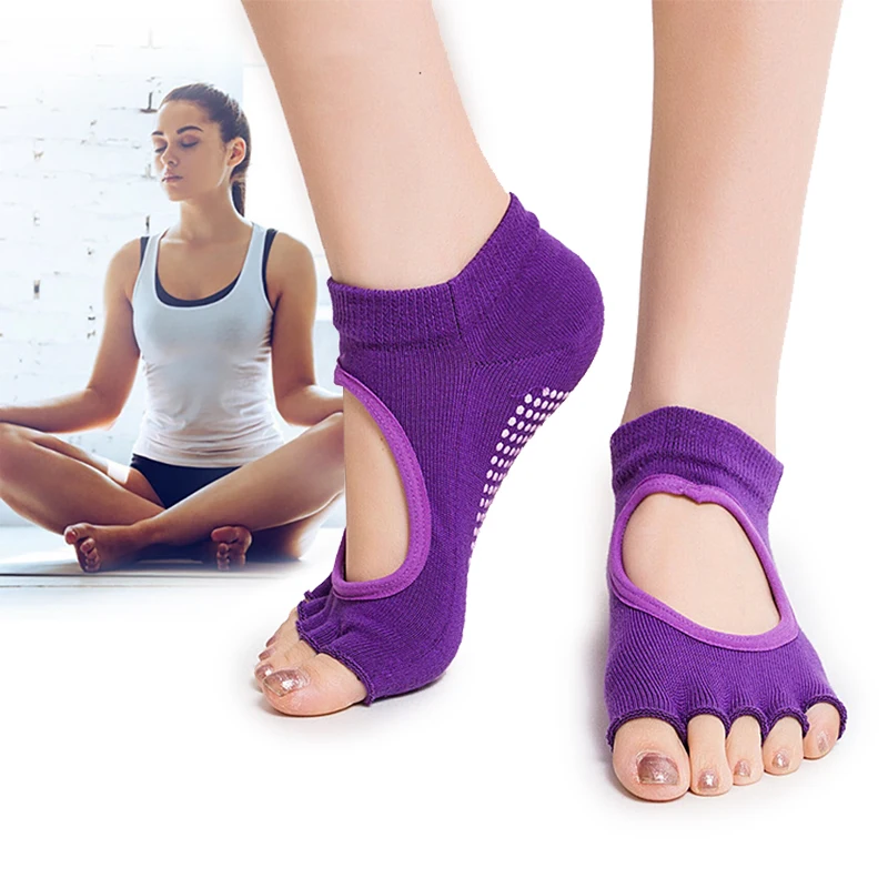 Women Yoga Backless Five Toe Anti-Slip Ankle Grip Socks Dots Pilates Fitness Gym Ladies Sports Breathable Cotton Socks X762B
Women Yoga Backless Five Toe Anti-Slip Ankle Grip Socks Dots Pilates Fitness Gym Ladies Sports Breathable Cotton Socks X762B