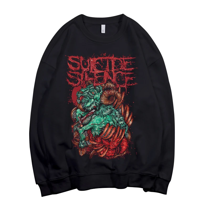 8 видов конструкций Suicide Silence &quotdeathcore пуловер Толстовка rock демон череп sudadera