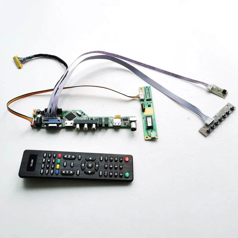 For B141EW04 V3 V4 V5 LVDS 1CCFL 30Pin TV Drive Card Board LCD Panel Monitor VGA USB AV Keyboard+Remote+Inverter DIY Kit
For B141EW04 V3 V4 V5 LVDS 1CCFL 30Pin TV Drive Card Board LCD Panel Monitor VGA USB AV Keyboard+Remote+Inverter DIY Kit