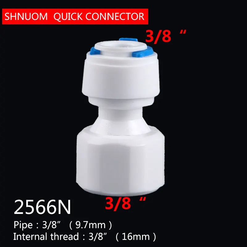 internal thread 3/8" X 3/8" OD Tube TO Water Reverse Osmosis Aquarium System 2566 diameter 16MM Straight Union Connector Fitting
internal thread 3/8" X 3/8" OD Tube TO Water Reverse Osmosis Aquarium System 2566 diameter 16MM Straight Union Connector Fitting