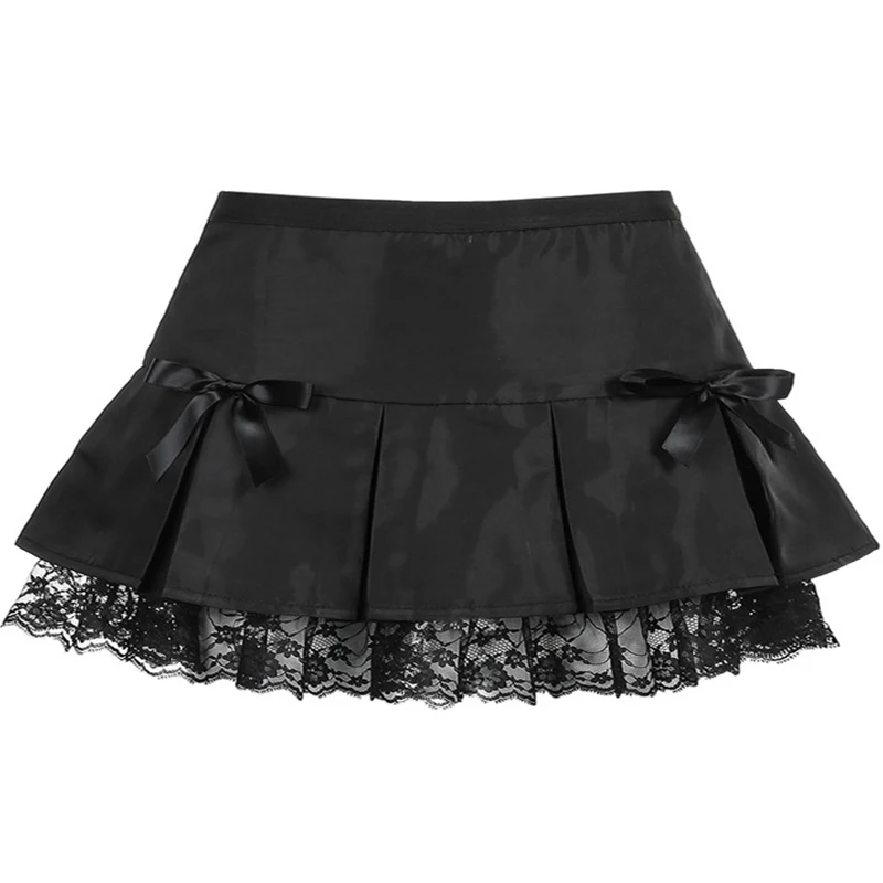 Black Goth Aesthetic Pleated Skirts Women Lace Low Waist Mini Skirt Punk Dark Y2K Dance Streetwear Ladies Sexy Short Skirt 2021
Black Goth Aesthetic Pleated Skirts Women Lace Low Waist Mini Skirt Punk Dark Y2K Dance Streetwear Ladies Sexy Short Skirt 2021
