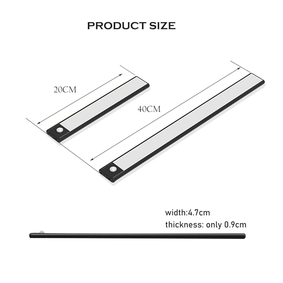 Ultra-thin USB LED Cabinet Lighting 3 Modes PIR Motion Sensor led Rechargeable Black Aluminum kitchen cabinets lights lighting
Ultra-thin USB LED Cabinet Lighting 3 Modes PIR Motion Sensor led Rechargeable Black Aluminum kitchen cabinets lights lighting