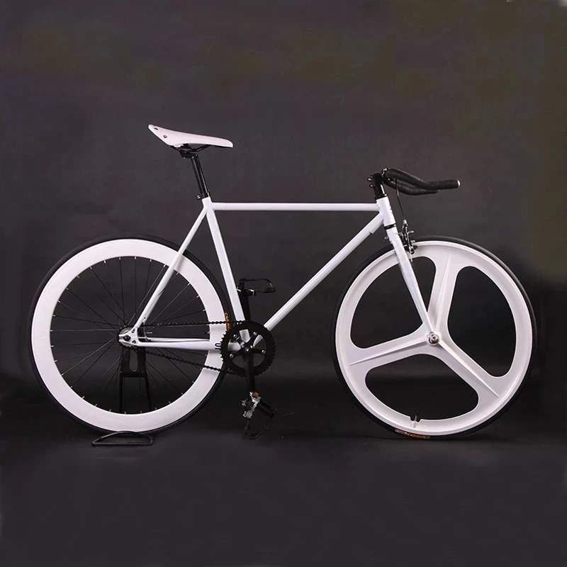 46cm 52cm Fixie Fixed Gear Bike Steel Frame Cycling Magnesium Alloy Wheel Single Speed Race Track Bicycle V-brake Front 3 Spokes
46cm 52cm Fixie Fixed Gear Bike Steel Frame Cycling Magnesium Alloy Wheel Single Speed Race Track Bicycle V-brake Front 3 Spokes