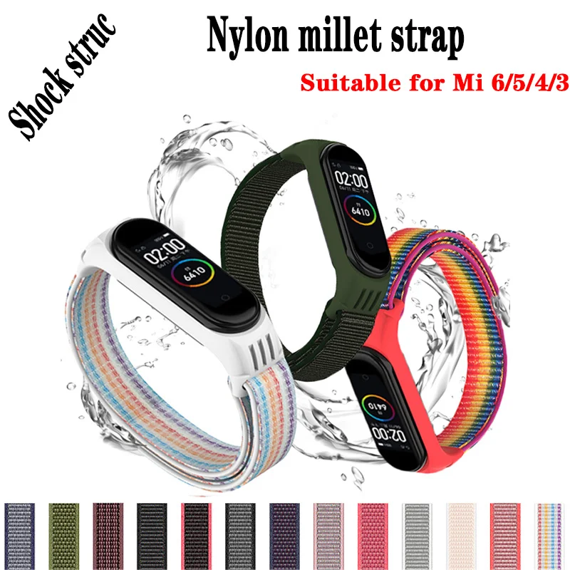 Nylon Loop for Xiaomi Mi Band 4 3 Strap Sport Bracelet Smartwatch Belt Pulsera Correa Xiaomi Strap Wristband for Miband 6 5 Band 
Nylon Loop for Xiaomi Mi Band 4 3 Strap Sport Bracelet Smartwatch Belt Pulsera Correa Xiaomi Strap Wristband for Miband 6 5 Band