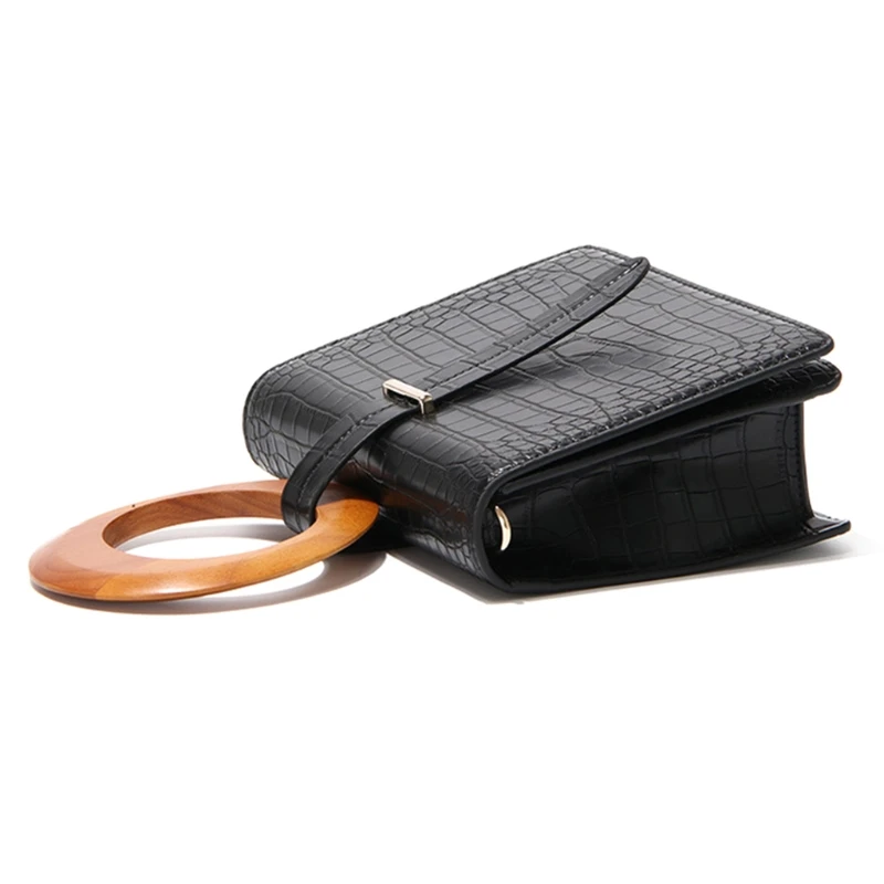 50LD Crossbody Bag Square PU Leather Shoulder Bag for Women Wood Handle Clutch Bags Flap Messenger Bag Adjustable Strap
50LD Crossbody Bag Square PU Leather Shoulder Bag for Women Wood Handle Clutch Bags Flap Messenger Bag Adjustable Strap