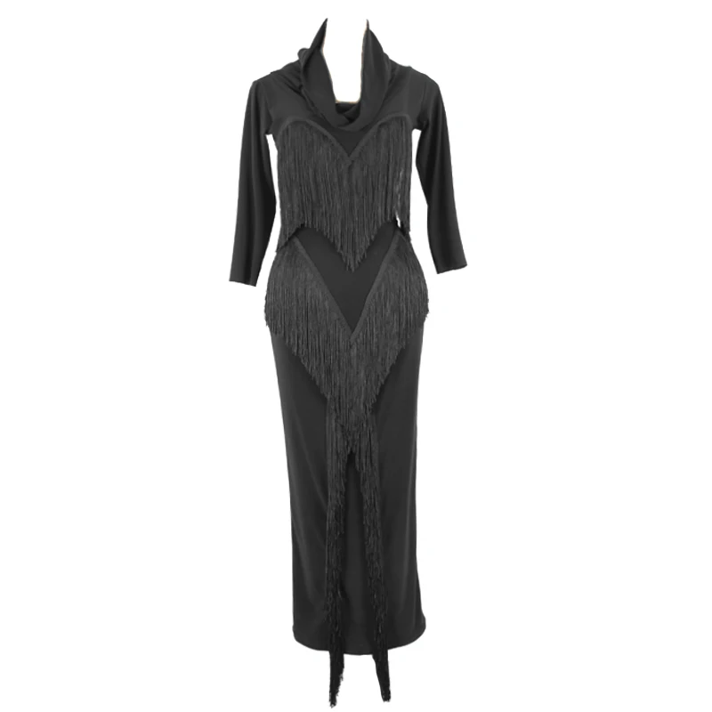 tassels Sexy latin dance dress for dancing salsa dress tango dance costumes pole dance clothing latin American dress black
tassels Sexy latin dance dress for dancing salsa dress tango dance costumes pole dance clothing latin American dress black