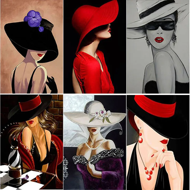 DIY Hat Woman 5D Diamond Painting Full Square Drill Mosaic Diamond Embroidery Cross Stitch Rhinestones Home Decor Wall Art Gift
DIY Hat Woman 5D Diamond Painting Full Square Drill Mosaic Diamond Embroidery Cross Stitch Rhinestones Home Decor Wall Art Gift