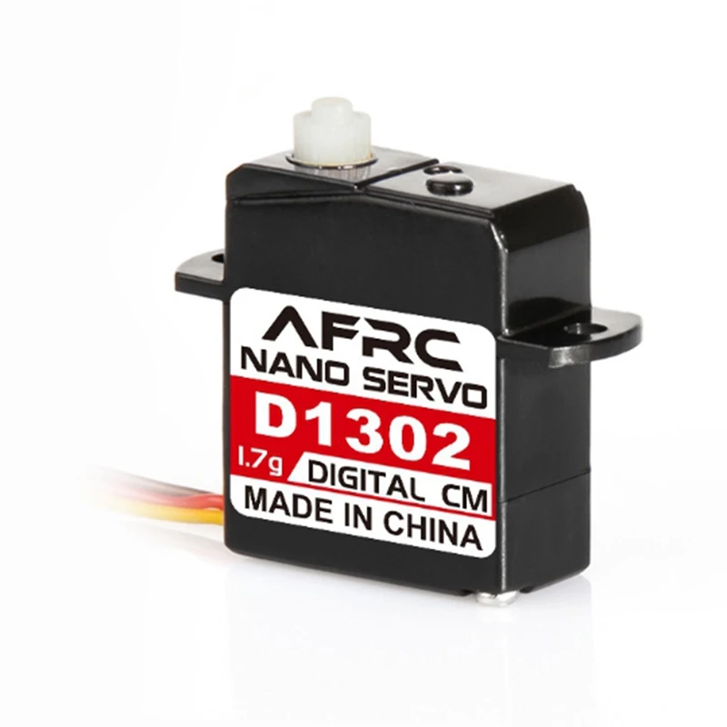 AFRC D1302 Mini 1,7G большой крутящий момент Мини цифровой сервопривод JST1.0 коннектор для радиоуправляемой модели дрона самолета вертолета
AFRC D1302 Mini 1,7G большой крутящий момент Мини цифровой сервопривод JST1.0 коннектор для радиоуправляемой модели дрона самолета вертолета