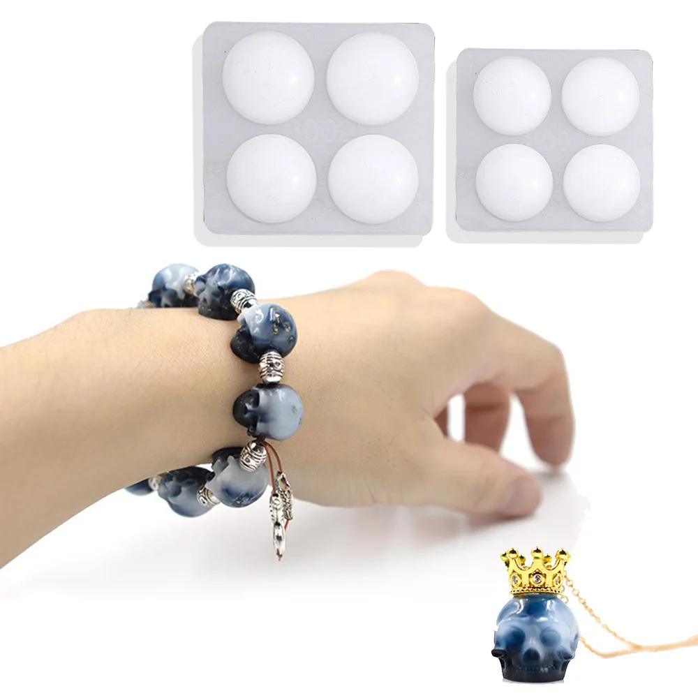 New Skull Silicone Mold For Epoxy Resin Diy Bracelet Pendant Earrings Halloween Theme Supplies For Jewelry Making Kit Supplies
New Skull Silicone Mold For Epoxy Resin Diy Bracelet Pendant Earrings Halloween Theme Supplies For Jewelry Making Kit Supplies