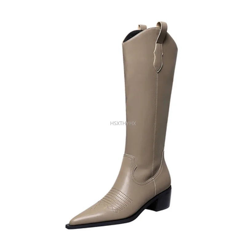 Women Boot New Knee High Boot Western Cowboy Boot for Women Winter Pointed Toe Thick High Heels Female Boot Fashion Shoe Woman
Women Boot New Knee High Boot Western Cowboy Boot for Women Winter Pointed Toe Thick High Heels Female Boot Fashion Shoe Woman