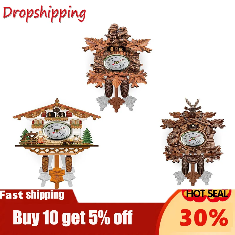 Cuckoo Wall Clock Chime Alarm Clock Retro Clock Wooden Living Room Clock Modern Decorations Home Day Time Alarm
Cuckoo Wall Clock Chime Alarm Clock Retro Clock Wooden Living Room Clock Modern Decorations Home Day Time Alarm
