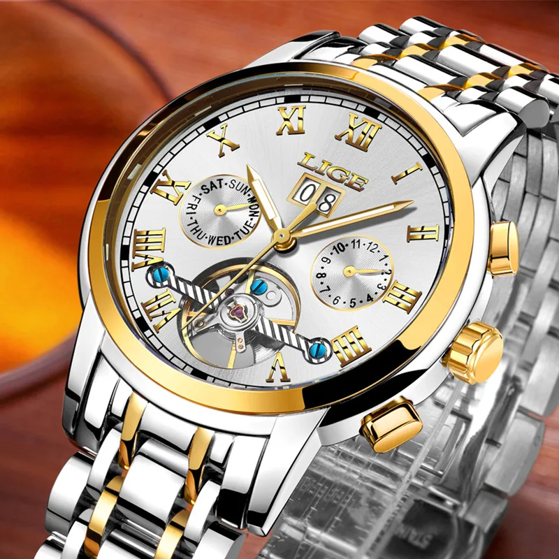LIGE Watches Mens New Fashion Watch For Men Luxury Automatic mechanical Wristwatch Waterproof Mens Watch+Box Relogio Masculino
LIGE Watches Mens New Fashion Watch For Men Luxury Automatic mechanical Wristwatch Waterproof Mens Watch+Box Relogio Masculino