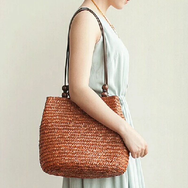Summer Straw Shoulder Handbag New Straw Woven Bag Leisure Shoulder Hand Woven Bag Beach Bag
Summer Straw Shoulder Handbag New Straw Woven Bag Leisure Shoulder Hand Woven Bag Beach Bag