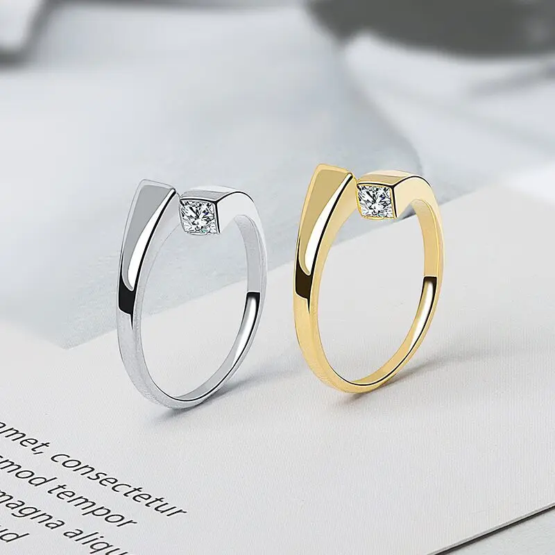 VENTFILLE 925 Stamp Silver Gold Color Square Zircon Ring For Women Girl Temperament Jewelry Party Gift Dropshipping Wholesale
VENTFILLE 925 Stamp Silver Gold Color Square Zircon Ring For Women Girl Temperament Jewelry Party Gift Dropshipping Wholesale