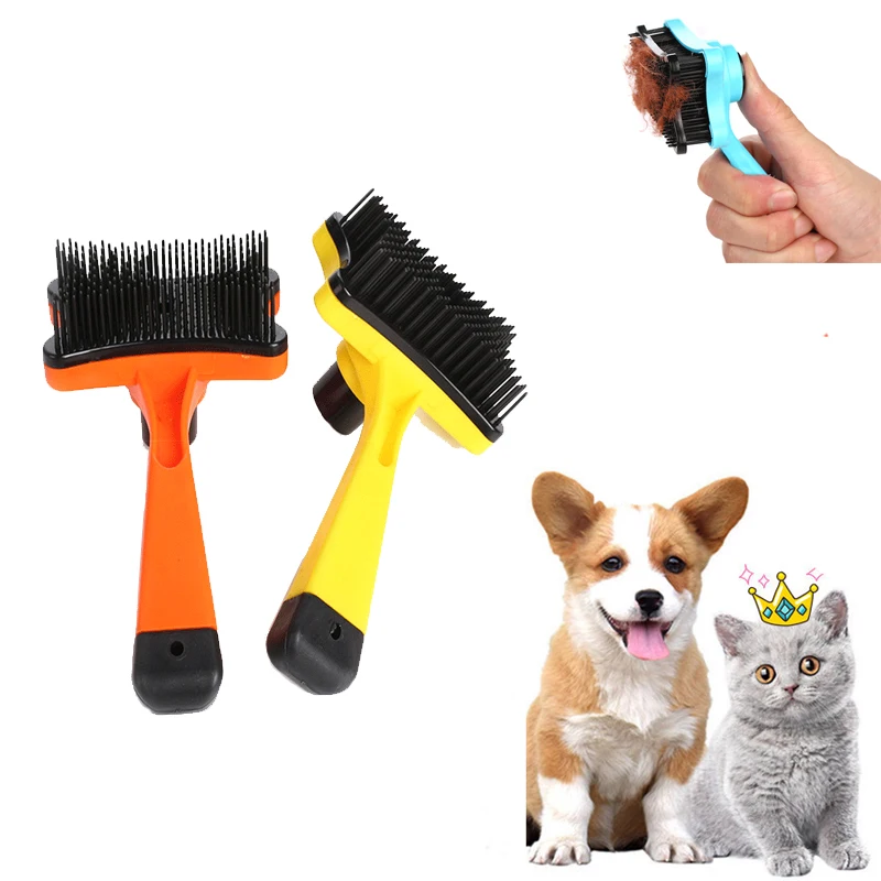 Cat Grooming Brush Dog Pet Self Cleaning Hair Comb Removal Tools Soothing Massage Brushes Mascota Products
Cat Grooming Brush Dog Pet Self Cleaning Hair Comb Removal Tools Soothing Massage Brushes Mascota Products