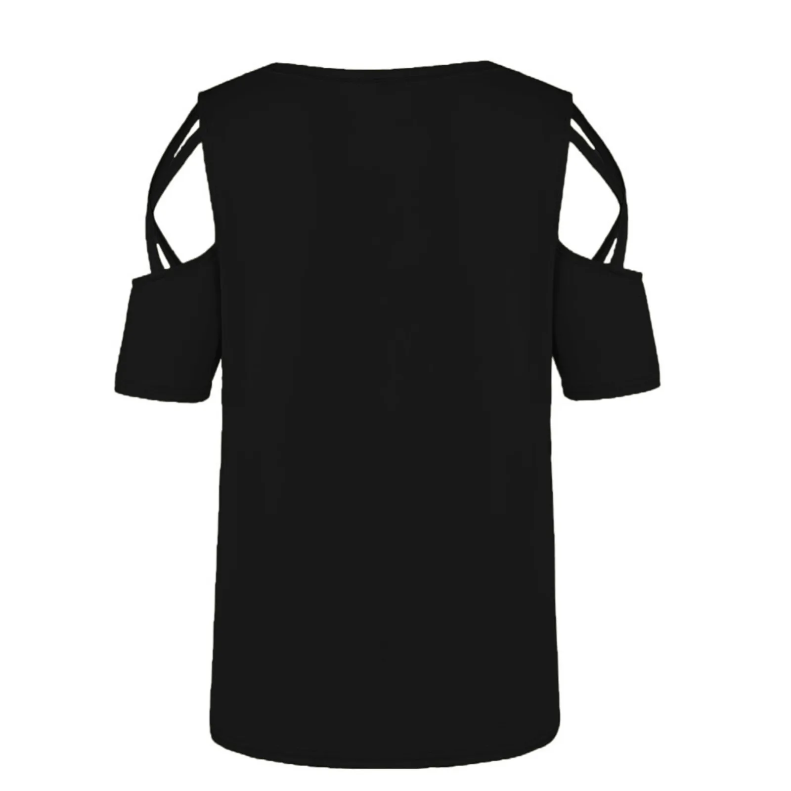 Women T-shirt Summer Short Sleeve Print Strappy Tops Blouses Fashion Ladies Off Shoulder Short Sleeve O-neck Tops#35
Women T-shirt Summer Short Sleeve Print Strappy Tops Blouses Fashion Ladies Off Shoulder Short Sleeve O-neck Tops#35