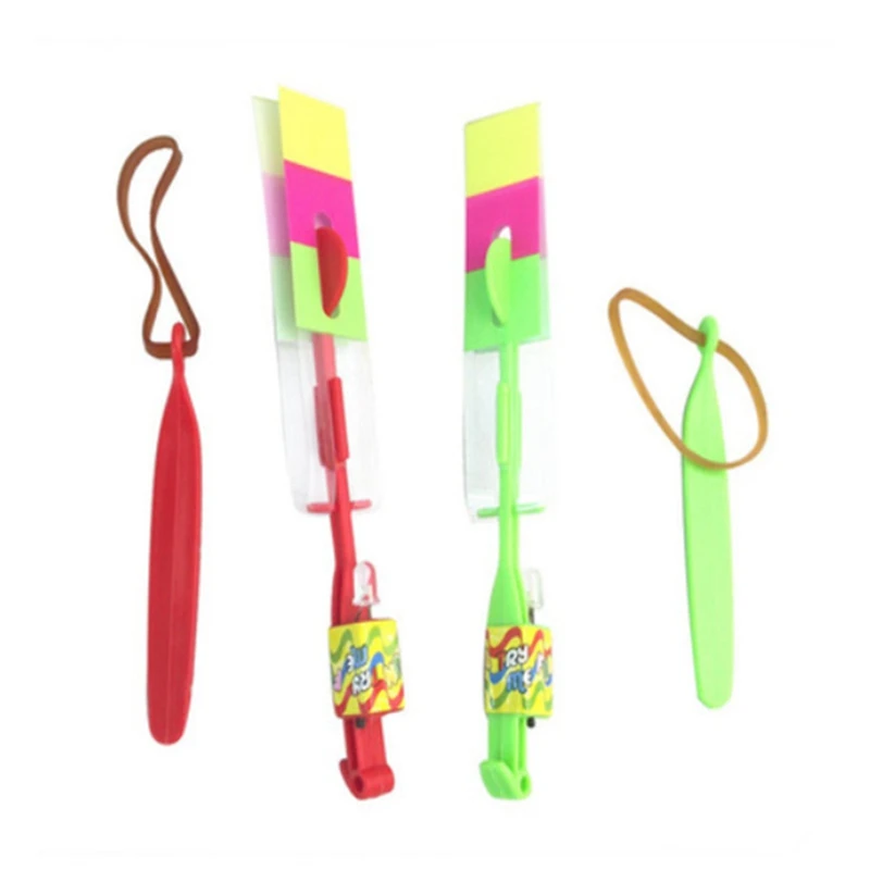 1pc Outdoor Shining Rocket Flash LED Light Slingshot Elastic Helicopter Rotating Outdoor Flying Luminous Toy Kids Party Gifts
1pc Outdoor Shining Rocket Flash LED Light Slingshot Elastic Helicopter Rotating Outdoor Flying Luminous Toy Kids Party Gifts