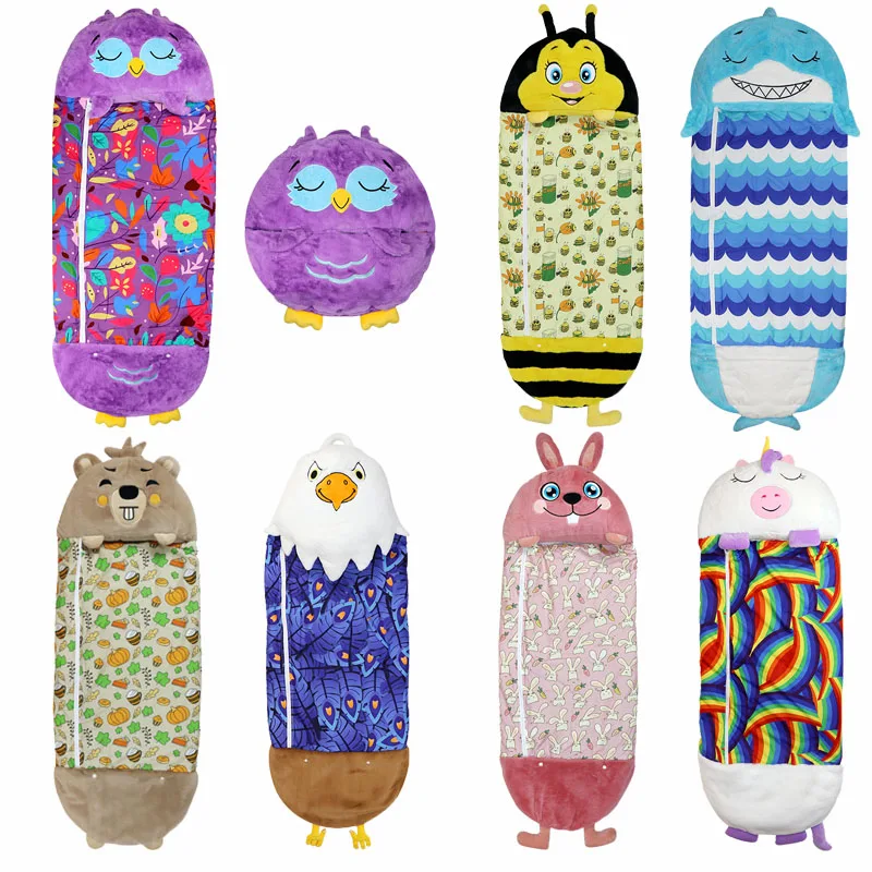 Happy Nappers Children's Cartoon Sleeping Bag Cute Cartoon Plush Pillow Variable Sleeping Bag for Children Soft Lazy Sleepascks
Happy Nappers Children's Cartoon Sleeping Bag Cute Cartoon Plush Pillow Variable Sleeping Bag for Children Soft Lazy Sleepascks