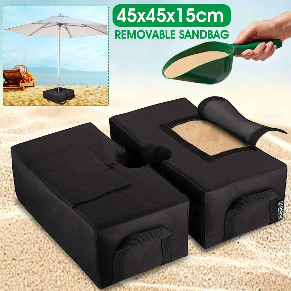 Outdoor Patio Parasol Umbrella Base Weight Bag Weatherproof Parasol Umbrella Heavy Duty Sand Bags Tent Stand Base
Outdoor Patio Parasol Umbrella Base Weight Bag Weatherproof Parasol Umbrella Heavy Duty Sand Bags Tent Stand Base